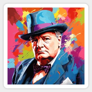 Churchill Pop Art 2 Sticker